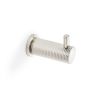 Alexander & Wilks - Brunel Diamond Knurled Coat Hook Polished Nickel PVD