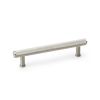 Alexander & Wilks - Crispin Knurled T-bar Cupboard Pull Handle - Satin Nickel - 128mm