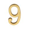 Heritage Brass Numeral 9 Concealed Fix 76mm (3) Satin Brass finish