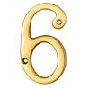 Numerals (0-9) Number 6/9 - Polished Brass