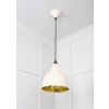 Smooth Brass Brindley Pendant in Teasel