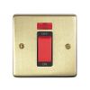 Eurolite Stainless Steel 45Amp Switch with Neon Indicator Satin Brass