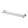 Tempo Glass Shelf And Brackets 520mm - Polished Chrome