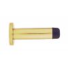 Cylinder Pattern Door Stop - With Rose - Polished Brass