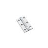 Alexander & Wilks - Heavy Pattern Solid Brass Cabinet Butt Hinge - Polished Chrome - 2"