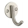 Heritage Brass Single Robe Hook Satin Nickel Finish