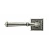 Pewter Regency Lever on Rose Set (Square Rose) - Unsprung