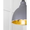 Smooth Brass Brindley Cluster Pendant in Bluff