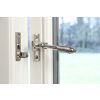 Polished Chrome Night-Vent Locking Reeded Fastener