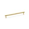 Alexander & Wilks - Brunel Knurled T-Bar Cupboard Handle - Satin Brass PVD - Centres 224mm