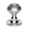 Queen Anne Mortice Knob - Satin Chrome