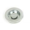 Satin Chrome 60mm Plain Round Pull - Privacy Set