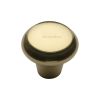 Heritage Brass Cabinet Knob Round Edge Design 38mm Polished Brass finish