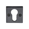 Black Iron Rustic Euro Profile Cylinder Escutcheon