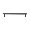 Heritage Brass Cabinet Pull Partial Knurl Design 160mm CTC Matt Bronze finish