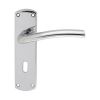 Serozzetta Cuatro Lever On Lock Backplate - Polished Chrome