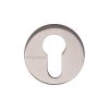 Heritage Brass Euro Profile Cylinder Escutcheon Satin Nickel finish