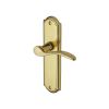 Heritage Brass Door Handle Lever Latch Howard Design Polished Brass finish