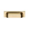 Heritage Brass Drawer Pull Military Design 96mm CTC Satin Brass Finish