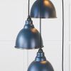 Smooth Nickel Brindley Cluster Pendant in Dusk