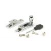 Polished Chrome Mushroom Quadrant Fastener - Narrow