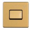 Eurolite Concealed 3mm 6Amp fan Isolator Switch Satin Brass