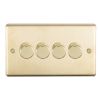 Eurolite Stainless Steel 4 Gang Dimmer Satin Brass