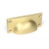 Satin Brass Art Deco Drawer Pull