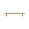 Heritage Brass Cabinet Pull Contour Design with 16mm Rose 128mm CTC Polished Brass finish