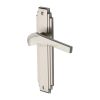 Heritage Brass Door Handle Lever Latch Tiffany Design Satin Nickel Finish