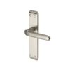 Heritage Brass Door Handle Lever Latch Deco Design Satin Nickel finish