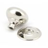 Polished Nickel 57mm Mushroom Mortice/Rim Knob Set