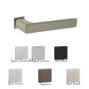 Tupai Rapido 5S Line Portel Lever Door Handle on Concealed Square Rose - Titanium