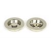 Polished Nickel 75mm Plain Round Pull - Privacy Set