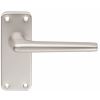 Aluminium Lever On Latch Backplate - Satin Anodised Aluminium