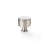 Alexander & Wilks - Leila Hammered Cupboard Knob - Satin Nickel - 30mm