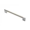 Keyhole Handle 192mm - Satin Nickel/Polished Chrome