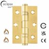 Eclipse 14885 - 76x51x2mm EBP Ball Bearing Hinge Grade 7 - (Pair) - Polished Brass