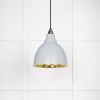 Smooth Brass Brindley Pendant in Birch