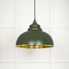 Hammered Brass Harborne Pendant in Heath