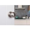 Old English Harrogate Solid Brass Mushroom Mortice Knob on Concealed Fix Rose - Satin Nickel