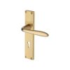 Heritage Brass Sutton Reeded Lever Lock Satin Brass finishUK Design Registration Number 6234524