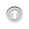 Heritage Brass Euro Profile Cylinder Escutcheon Polished Nickel finish