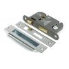 Polished SS 2½" Heavy Duty Bathroom Mortice Lock