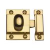 Heritage Brass Cupboard Latch with Oval Turn Polished Brass Finish