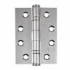 Eclipse PK853 - 102x76x3mm PSS Ball Bearing Hinge Grade 13 - (3 Pack) - Polished Stainless Steel