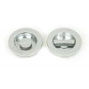 Satin Chrome 60mm Plain Round Pull - Privacy Set