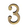 Heritage Brass Numeral 3 Concealed Fix 76mm (3") Antique Brass finish