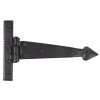 Black 6" Arrow Head T Hinge (pair)