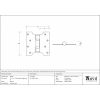 SSS 4" x 2" x 4"  Parliament Hinge (pair)